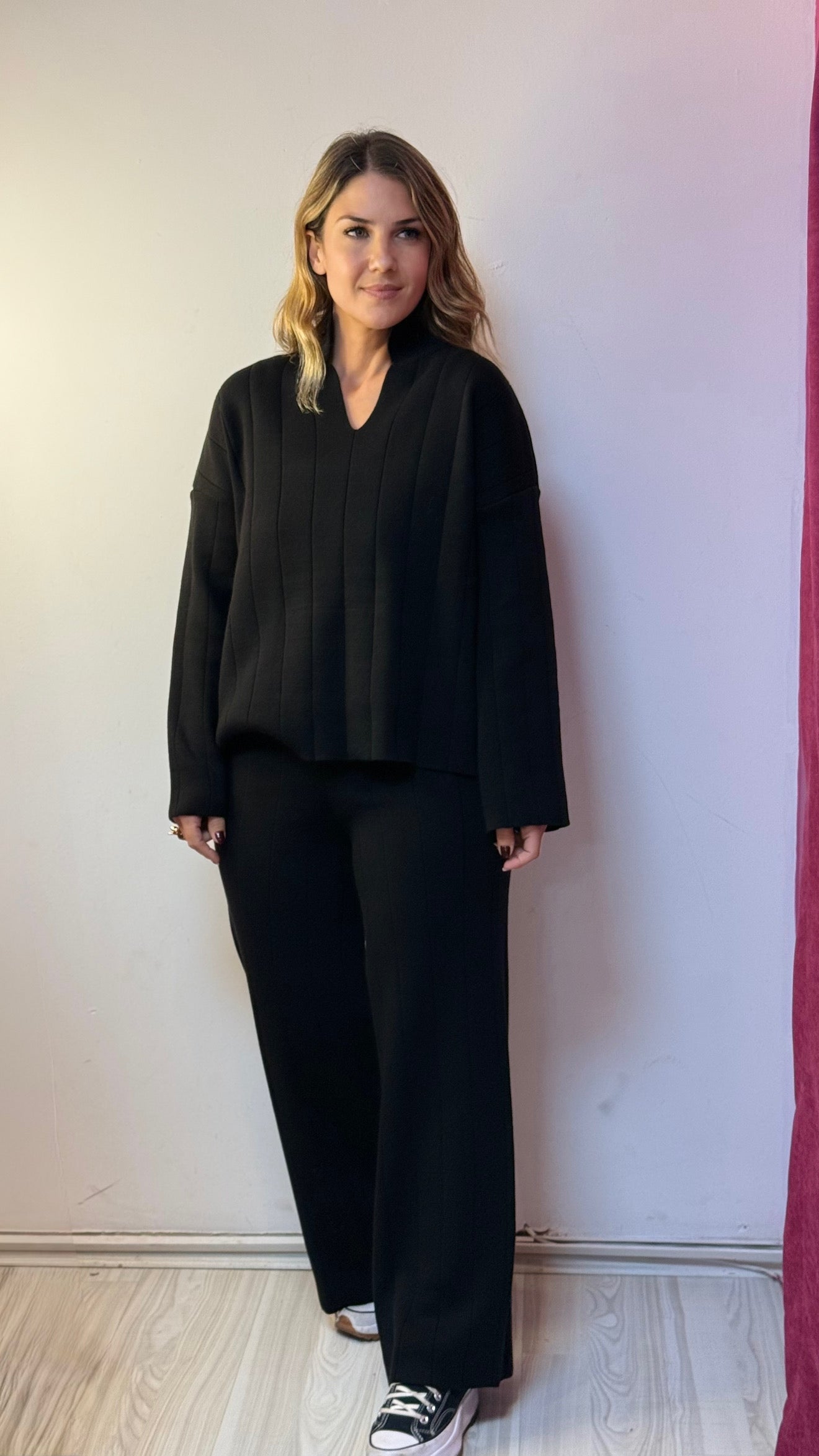 Siyah Triko İkili Takım