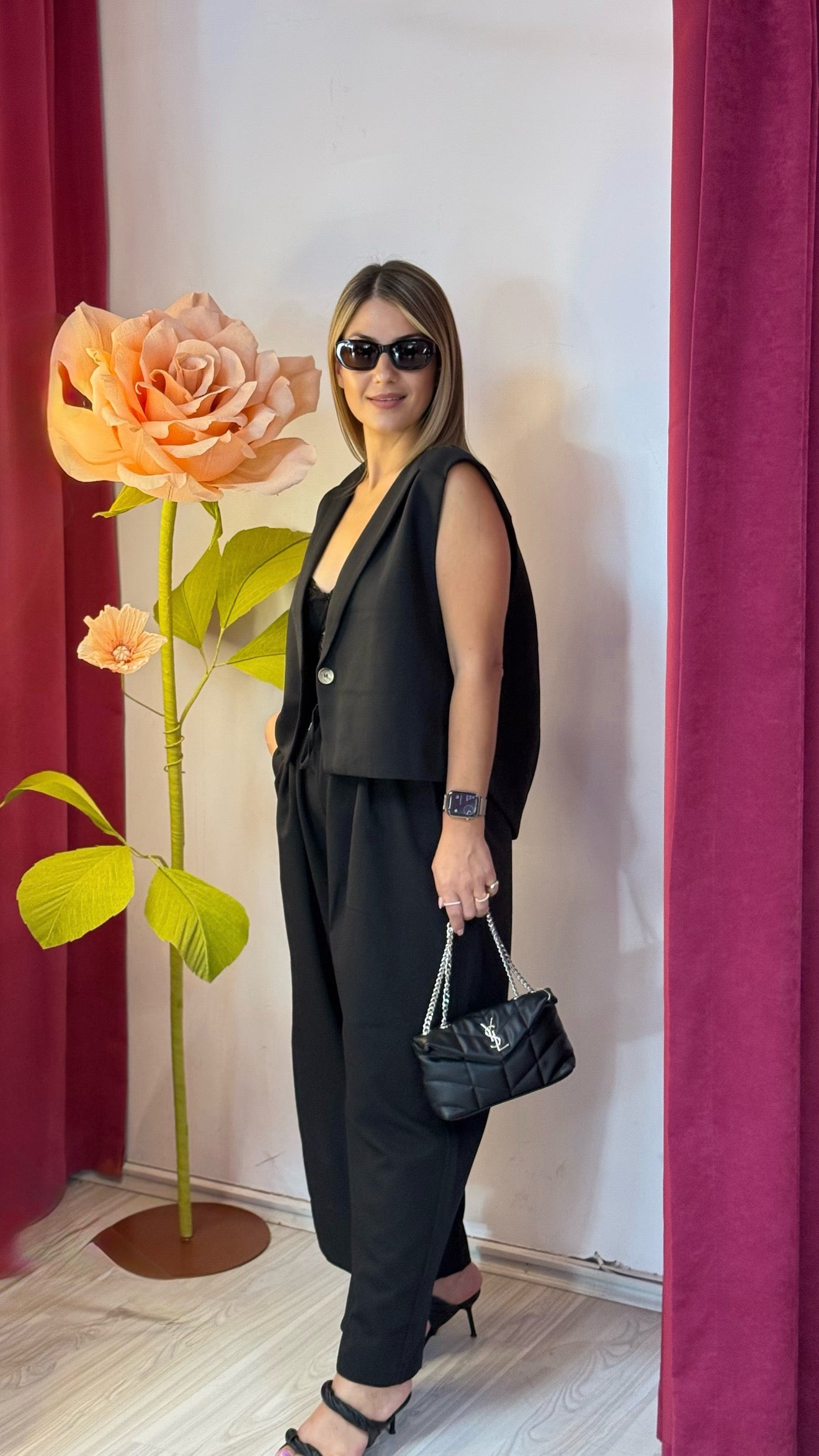 Siyah Yelek Pantolon Takım