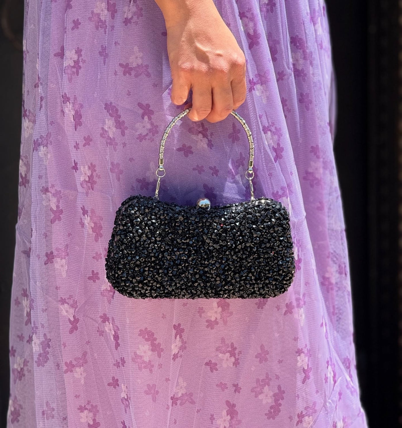 Kristal Taşlı Abiye Çanta