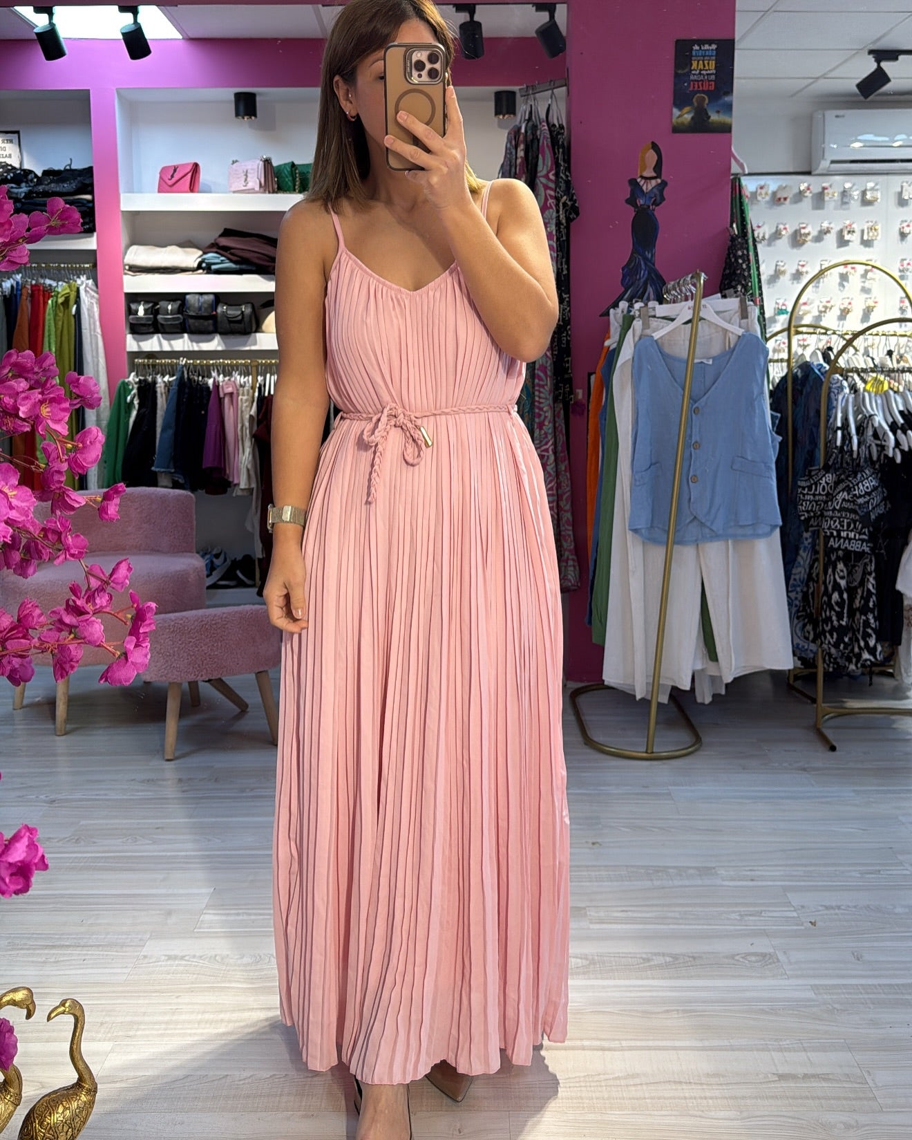 Pudra Pembe İthal Elbise