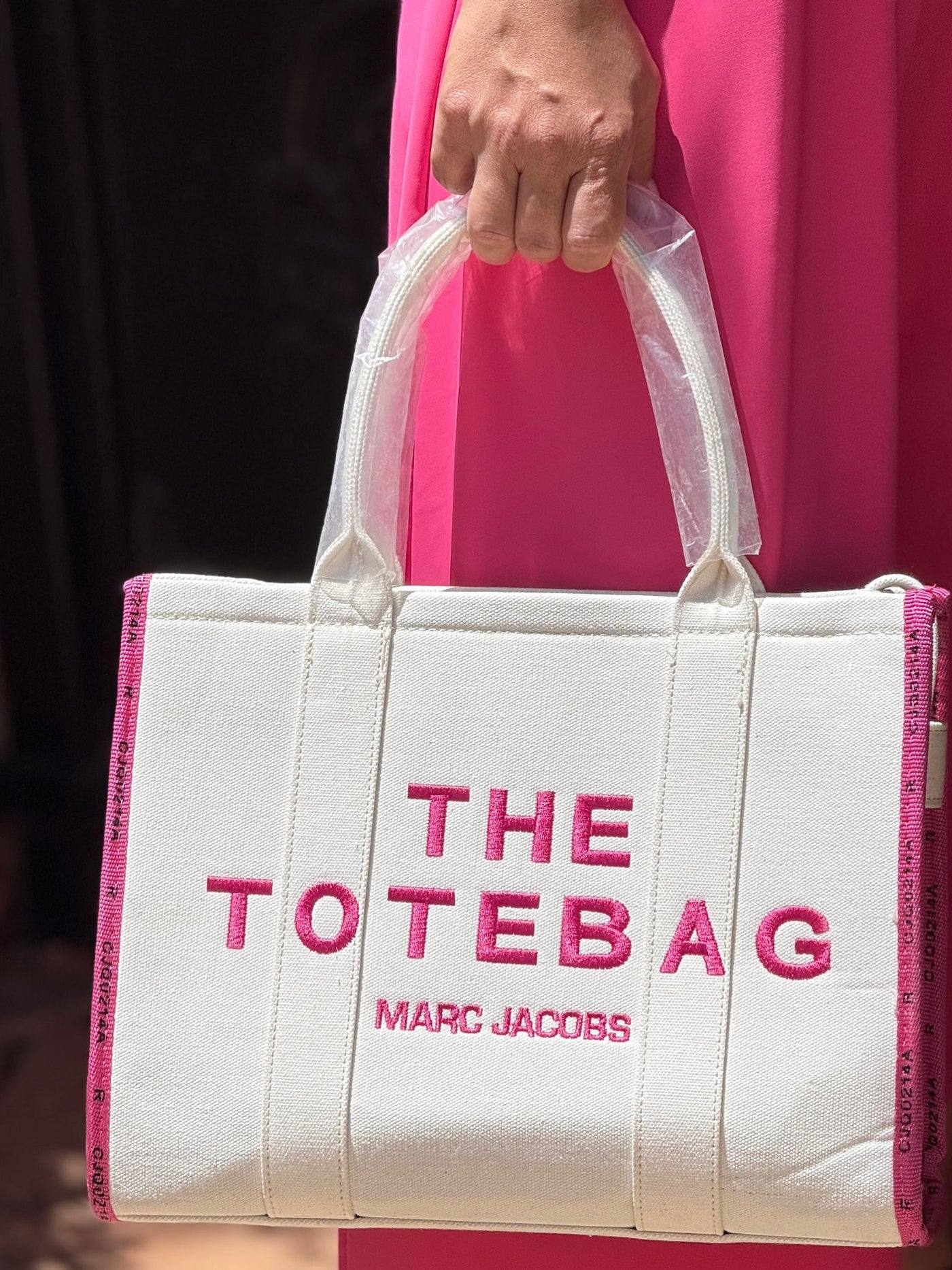 Keten Pembe Yazlık Çanta