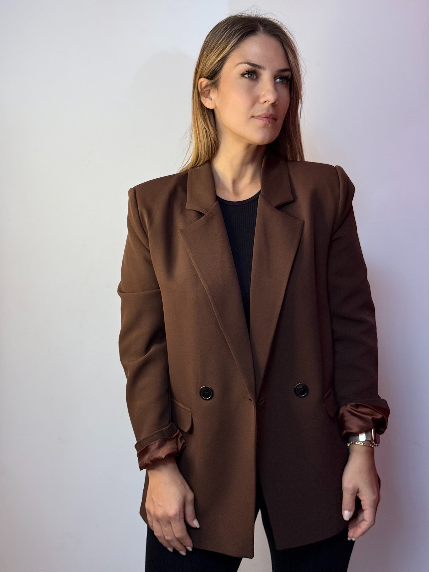 Kahverengi Blazer Ceket