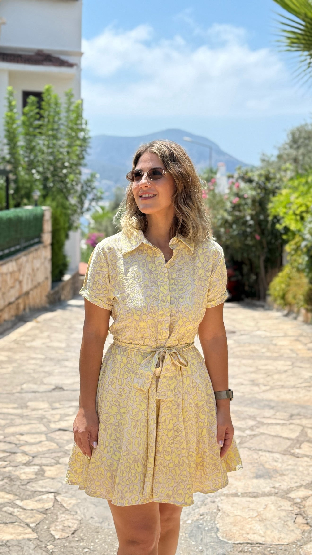 Gömlek Yaka Düğmeli Elbise