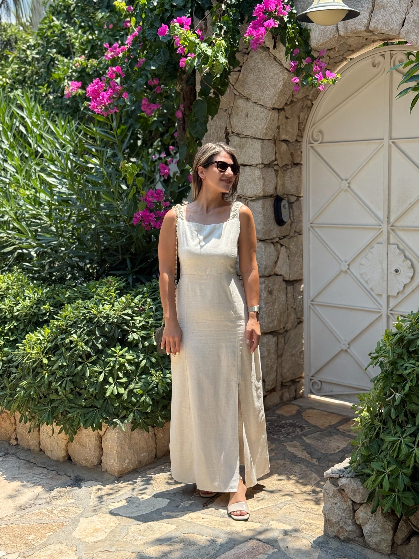 Keten Askılı Elbise