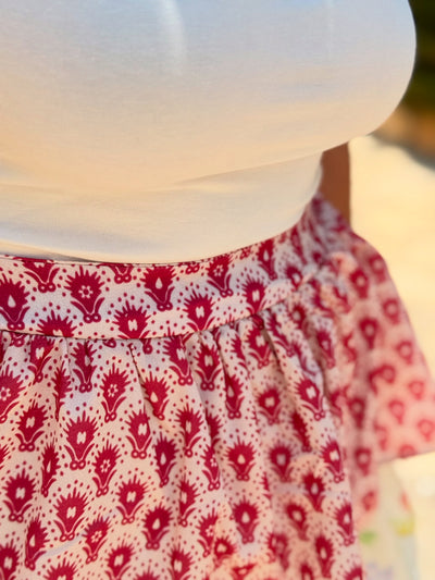 Kat Kat Desenli Etek