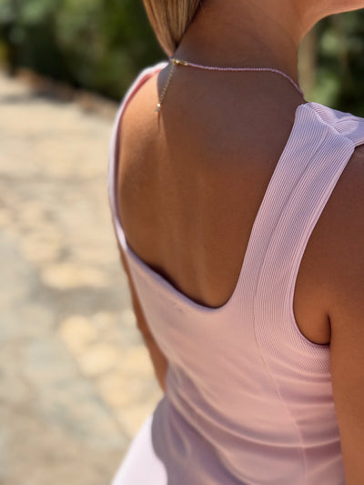 Pembe Askılı Elbise