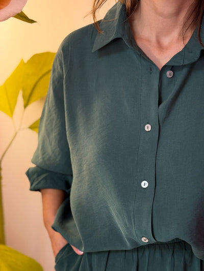 Yeşil Gömlekli Pantolon Takım