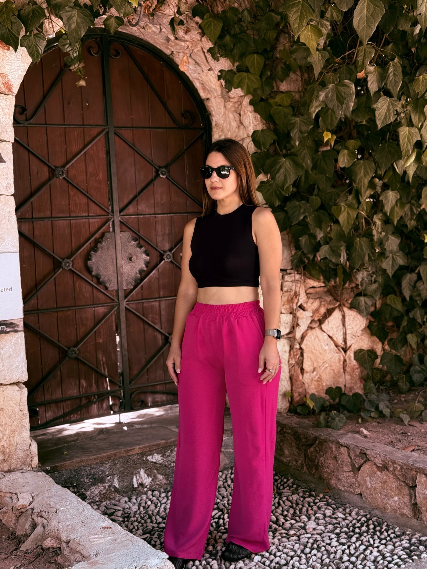 Pembe Tensel Pantolon