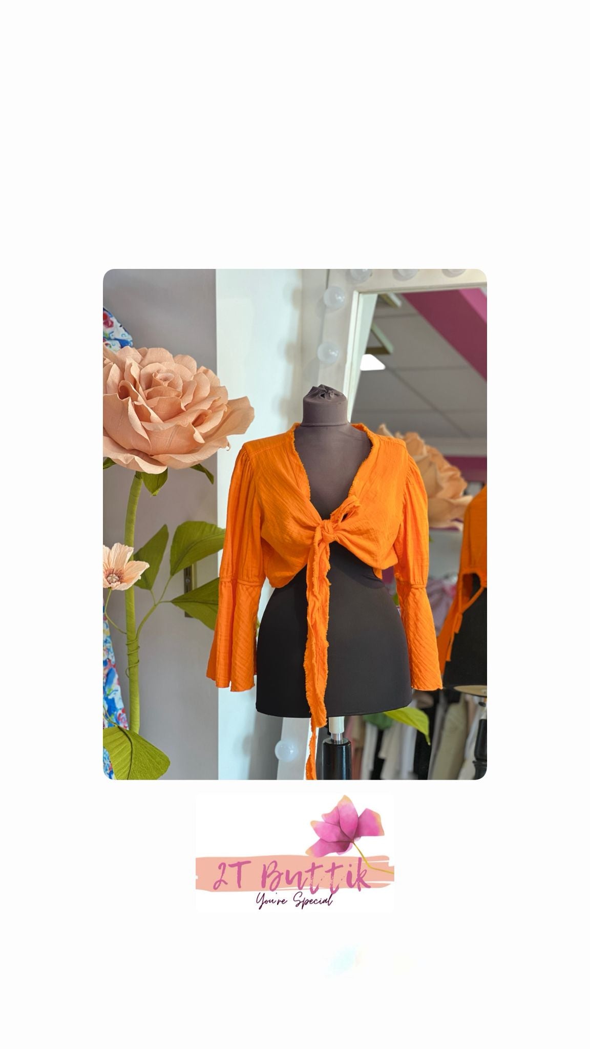 Müslin Kumaş Bağlamalı Bluz